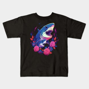 Shark Mothers Day Kids T-Shirt
